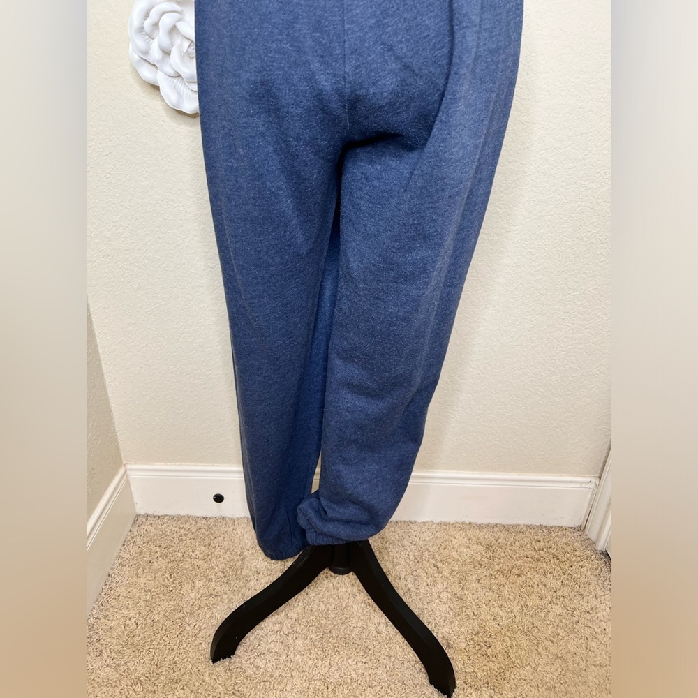 Aeropostale Embroidered Hooded Blue Gray Sweatshirt & Pants Size Large - Picture 16 of 16
